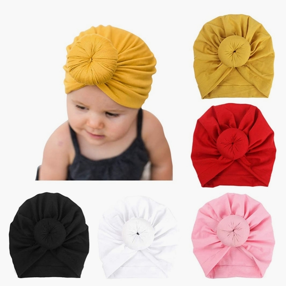 5 Pieces Baby Turban Hats